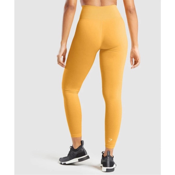 Women's Gymshark Vital Seamless 2.0 Leggings Yellow - Picture 2 of 7